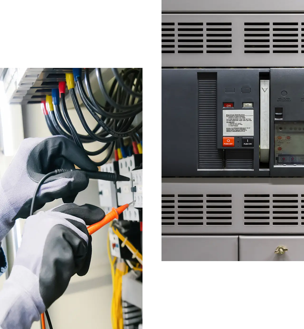 Electrical maintenance with tools and cables